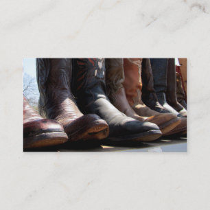 Cowboy-Stiefel Visitenkarte Vintage