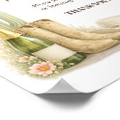 Cowboy-Stiefel Western-Baby-Party Gebete für das B Poster (Ecke)