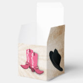 Cowboy Stiefel Western Personalisierte Gefälligkei Geschenkschachtel (Geöffnet)