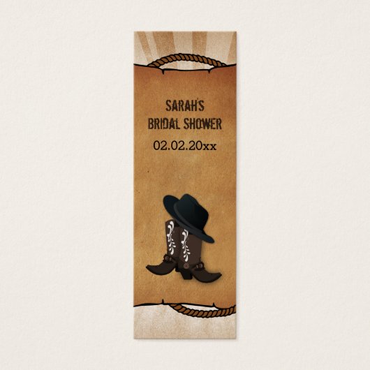 Cowboy Stiefel Western Personalisierte Geschenktas (Vorderseite)