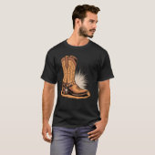 Cowboy-Stiefel Western T-Shirt (Vorne ganz)