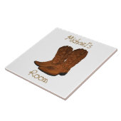 Cowboy-Stiefel-Zimmer Fliese (Seite)