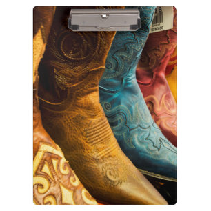 Cowboy-Stiefel zu verkaufen, Arizona Klemmbrett