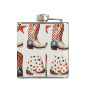 Cowboy Stiefelmuster Flachmann (Rückseite)