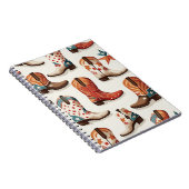 Cowboy Stiefelmuster Notizblock (Rechte Seite)