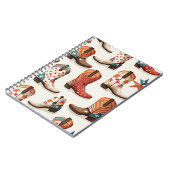 Cowboy Stiefelmuster Notizblock (Linke Seite)