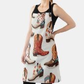 Cowboy Stiefelmuster Schürze (InSitu)