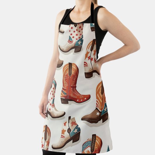 Cowboy Stiefelmuster Schürze (InSitu)