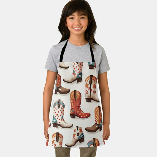 Cowboy Stiefelmuster Schürze (Insitu)