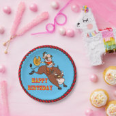 Cowboy Stier, der alles- Gute zum Pappteller (Party)