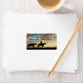 COWBOY SUNRISE ADRESSAUFKLEBER (Insitu)