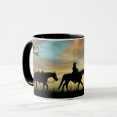COWBOY SUNRISE TASSE (Vorderseite Links)
