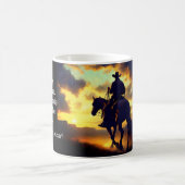 Cowboy Sunset Retirement Kaffeetasse (Mittel)