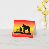 Cowboy Sympathy Card Karte (Gelbe Blume)