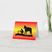 Cowboy Sympathy Card Karte (Vorderseite)