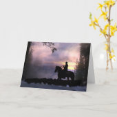 Cowboy Sympathy Card Karte (Gelbe Blume)