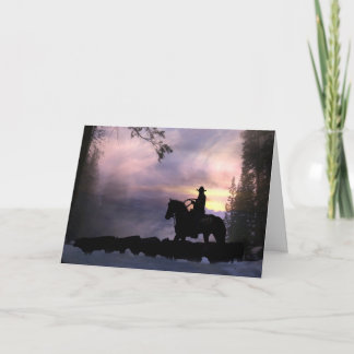Cowboy Sympathy Card Karte