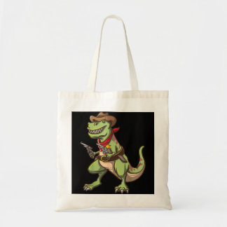Cowboy T Rex Dinosaur Kids Wild West Country Boys Tragetasche
