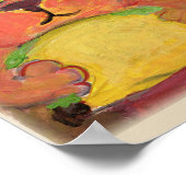 Cowboy Taco Cat Folk Malerei Western Art Poster (Ecke)