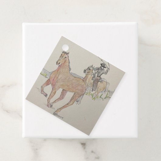 Cowboy-Tag Geschenkanhänger (Beispiel)