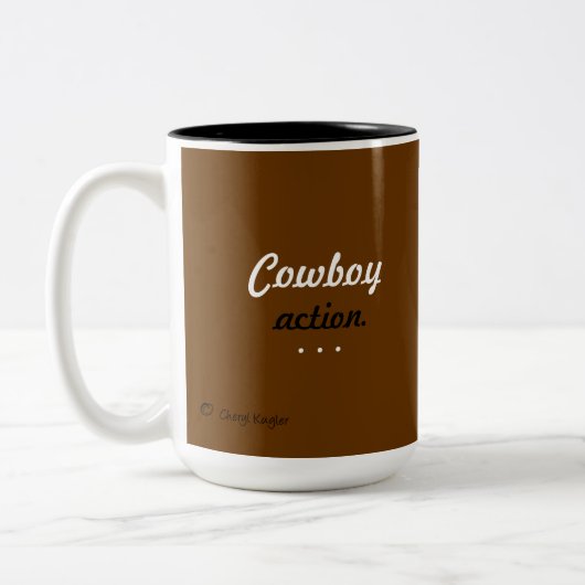 Cowboy-Tasse Zweifarbige Tasse (Links)