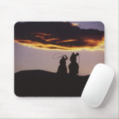 Cowboy-Team mit Lassoes Mousepad (Mit Mouse)