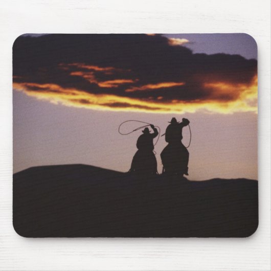 Cowboy-Team mit Lassoes Mousepad (Vorne)
