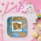 Cowboy Teddy Bear Boy's Baby Shower Paper Teller (Party)