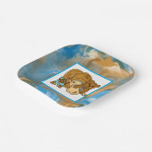 Cowboy Teddy Bear Boy's Baby Shower Paper Teller (Gewinkelt)