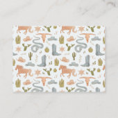 Cowboy-Thema Buchanfrage Begleitkarte (Rückseite)