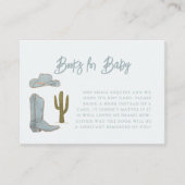 Cowboy-Thema Buchanfrage Begleitkarte (Vorderseite)