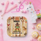 Cowboy Themed Geburtstag Pappteller (Party)