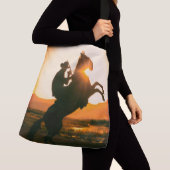 Cowboy Tote Bag Tragetaschen Mit Langen Trägern (Von Nahem)