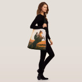 Cowboy Tote Bag Tragetaschen Mit Langen Trägern (Am Model)