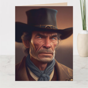 COWBOY-TOUGH-GUY-ART-GEBURTSTAGSKARTE KARTE