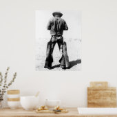 Cowboy Tragen von Chaps Vintag Poster (Küche)