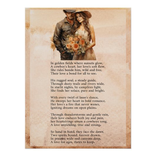 Cowboy-Traum Poster (Vorderseite)