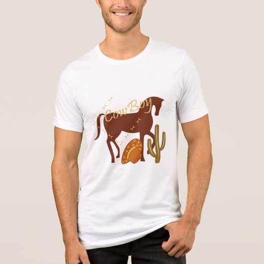 Cowboy Tri-Blend Shirt (Vorderseite)