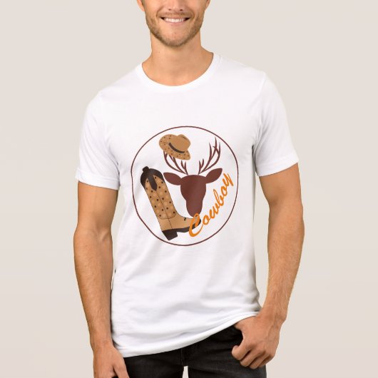 Cowboy Tri-Blend Shirt (Vorderseite)