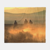 Cowboy-Trio: Berglandschaft. Fleecedecke (Vorderseite (Horizontal))