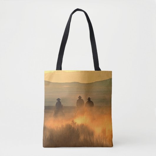 Cowboy-Trio: Berglandschaft. Tasche (Vorderseite)