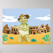 Cowboy Turtle Poster (Vorne)