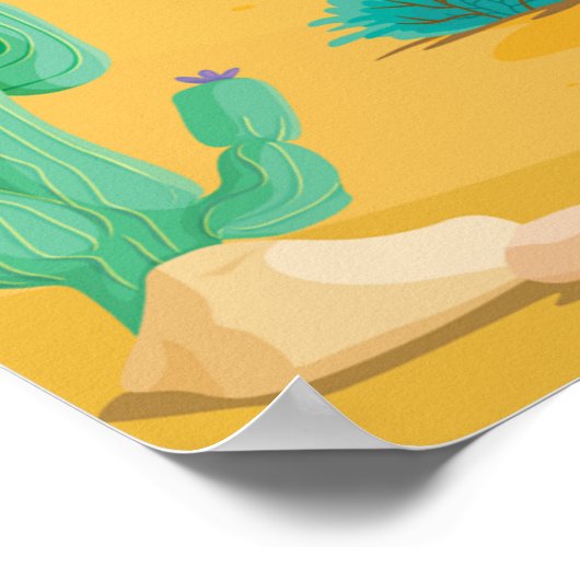 Cowboy Turtle Poster (Ecke)