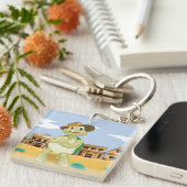 Cowboy Turtle Schlüsselanhänger (Vorderseite rechts)