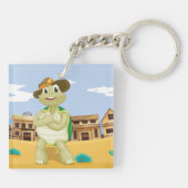 Cowboy Turtle Schlüsselanhänger (Rückseite)