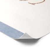 Cowboy Twins Baby Dusche Begrüßungszeichen Plakat (Ecke)