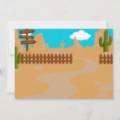 Cowboy und Cowgirl - Einladung Wilder Westen (Rückseite)