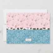 Cowboy-und Cowgirl-gemeinsames Einladung (Rückseite)