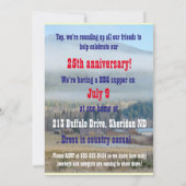 Cowboy und Cowgirl Party Einladung (Rückseite)