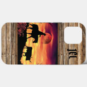 Cowboy und Longhorn Steer Case-Mate iPhone Case (Rückseite (Horizontal))